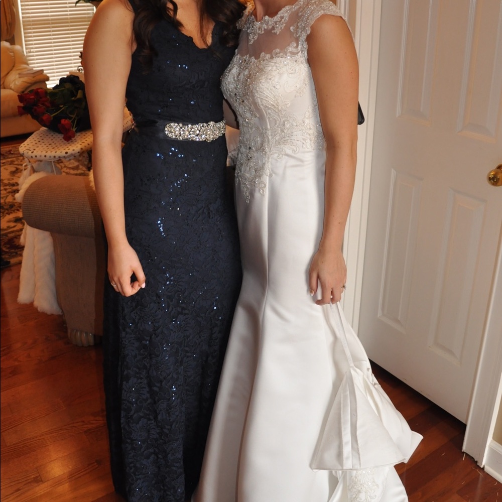 Navy blue formal dress